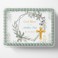 FIRST HOLY COMMUNION CHRISTENING / BAPTISM  Cake topper edible image customizable