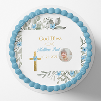 CHRISTENING / BAPTISM  Cake topper edible image customizable