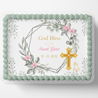FIRST HOLY COMMUNION Cake topper edible image customizable