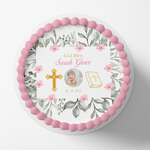 CHRISTENING / BAPTISM  Cake topper edible image customizable