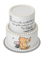 POOH BEAR BABY Shower Cake/Cake Wrap/Icing Sheet/Edible Image/pooh bear cake wrap/pooh bear icing sheet/pooh bear cake topper
