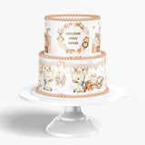 BOHO BABY SHOWER Cake Vintage Toy Baby shower cake Edible Image Vintage Doll cake topper Vintage Baby shower Edible Image Cake Wrap