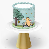 POOH BEAR BABY Shower Cake/Cake Wrap/Icing Sheet/Edible Image/pooh bear cake wrap/pooh bear icing sheet/pooh bear cake topper