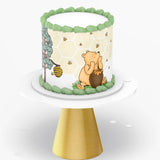 POOH BEAR BABY Shower Cake/Cake Wrap/Icing Sheet/Edible Image/pooh bear cake wrap/pooh bear icing sheet/pooh bear cake topper