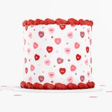 VALENTINE'S DAY Conversation Hearts CAKE Topper Cake Wrap Valentines Day Edible image conversation Heart Cake topper edible image