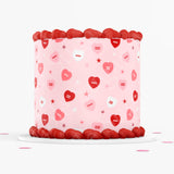 VALENTINE'S DAY Conversation Hearts CAKE Topper Cake Wrap Valentines Day Edible image conversation Heart Cake topper edible image