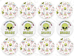 VALENTINE'S DAY Aliens CUPCAKE Toppers Edible Image Valentine's Day alien cake topper Valentine's Day cupcake topper Valentines cupcake t