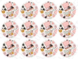 VALENTINE'S DAY Retro CUPCAKE Toppers Edible Image Valentine's Day retro cake topper Valentine's Day cupcake topper Valentines cupcake t