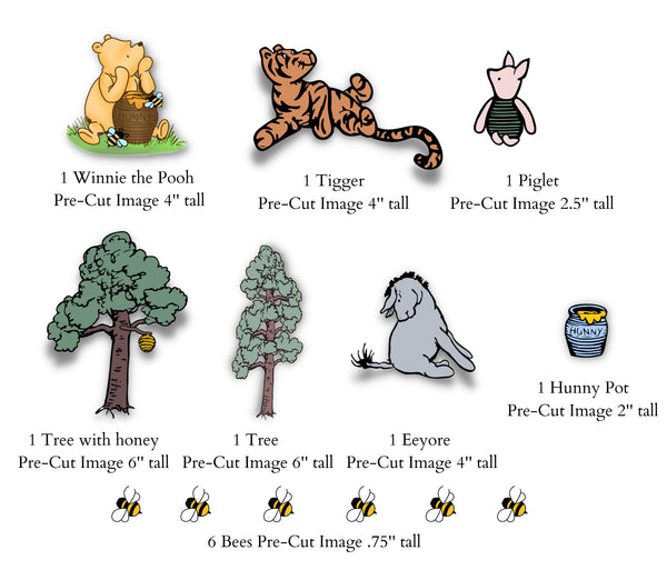 Winnie the Pooh and Friends Edible Cake Topper Image – A Birthday Place